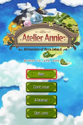 Atelier Annie - Alchemists of Sera Island (USA) screen shot title